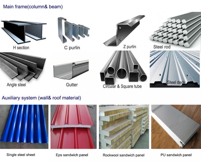 Q235B/Q355B H Beam Steel Structure Warehouse Prefabricated Building Steel Frame Storage Second Floor 1