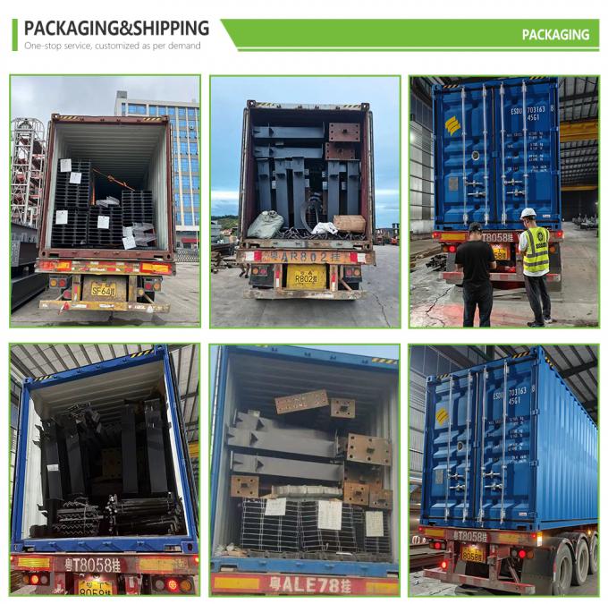 Construcci&oacute;n de acero mayorista de f&aacute;brica de acero ligero de grado Q345 columna y viga para talleres y almacenes 6