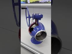 Válvula de bola soldada de gas de tamaño mediano con conexiones de extremo bridado, material de acero inoxidable duradero